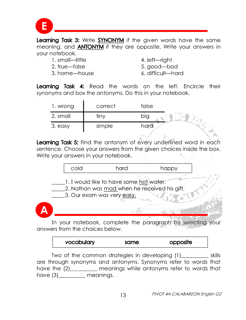 English 2 Module Quarter 3 Grade 2 Modules